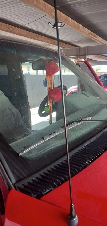 Mástil de antena de acero inoxidable negro 31" radio AM/FM para Chevrolet S10 1982-2004 Foto 4 de 4