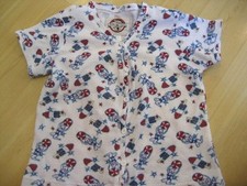 Kids S 10/12 PJ SALVAGE SKI JAMMIES TOP Red Blue BEACH WAFFLE Boy Girls Thermal