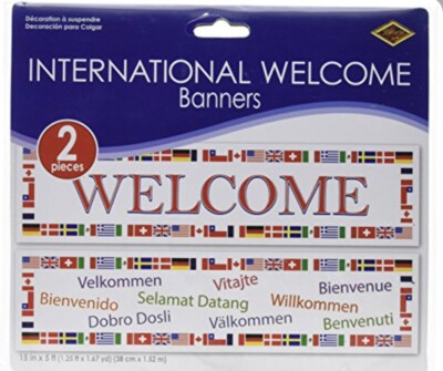 International Languages Welcome Banners | eBay