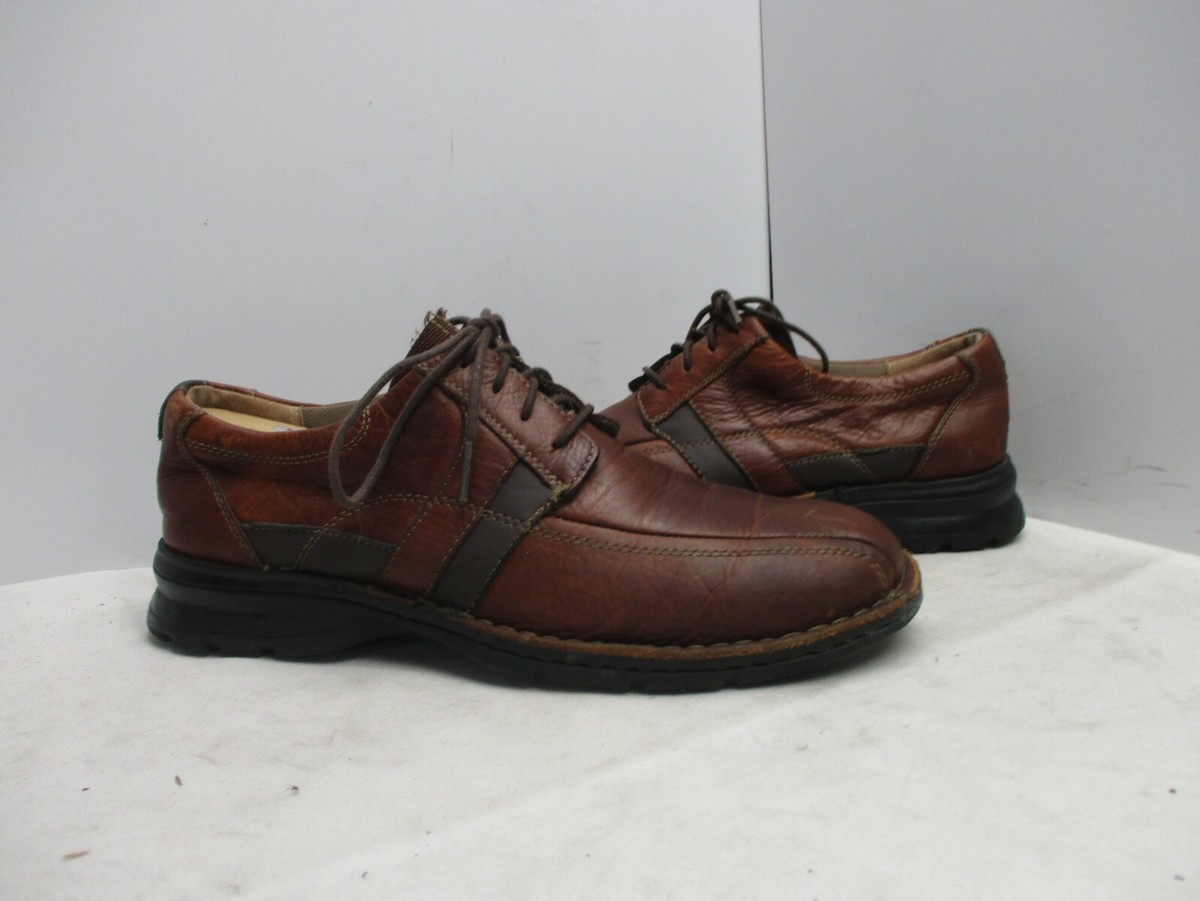 Clarks Espace Brown Leather Lace Up Comfort Shoes Ozfords  display picture 2