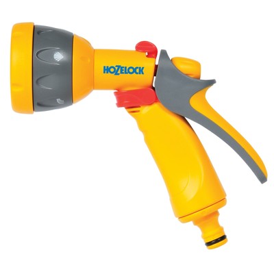 Hozelock Multi Pattern Spray Gun Nozzle for Hose Pipes with Water Flow