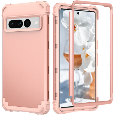 For Google Pixel 4/5/6 Pro/7a/8Pro Shockproof Hybrid PC+Silicone Phone Case