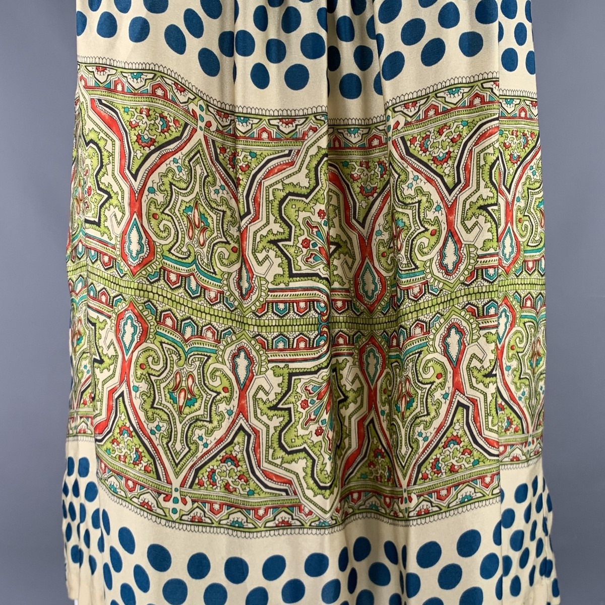 DRIES VAN NOTEN Size S Multi Color Silk Polka Dot Tank Casual Top