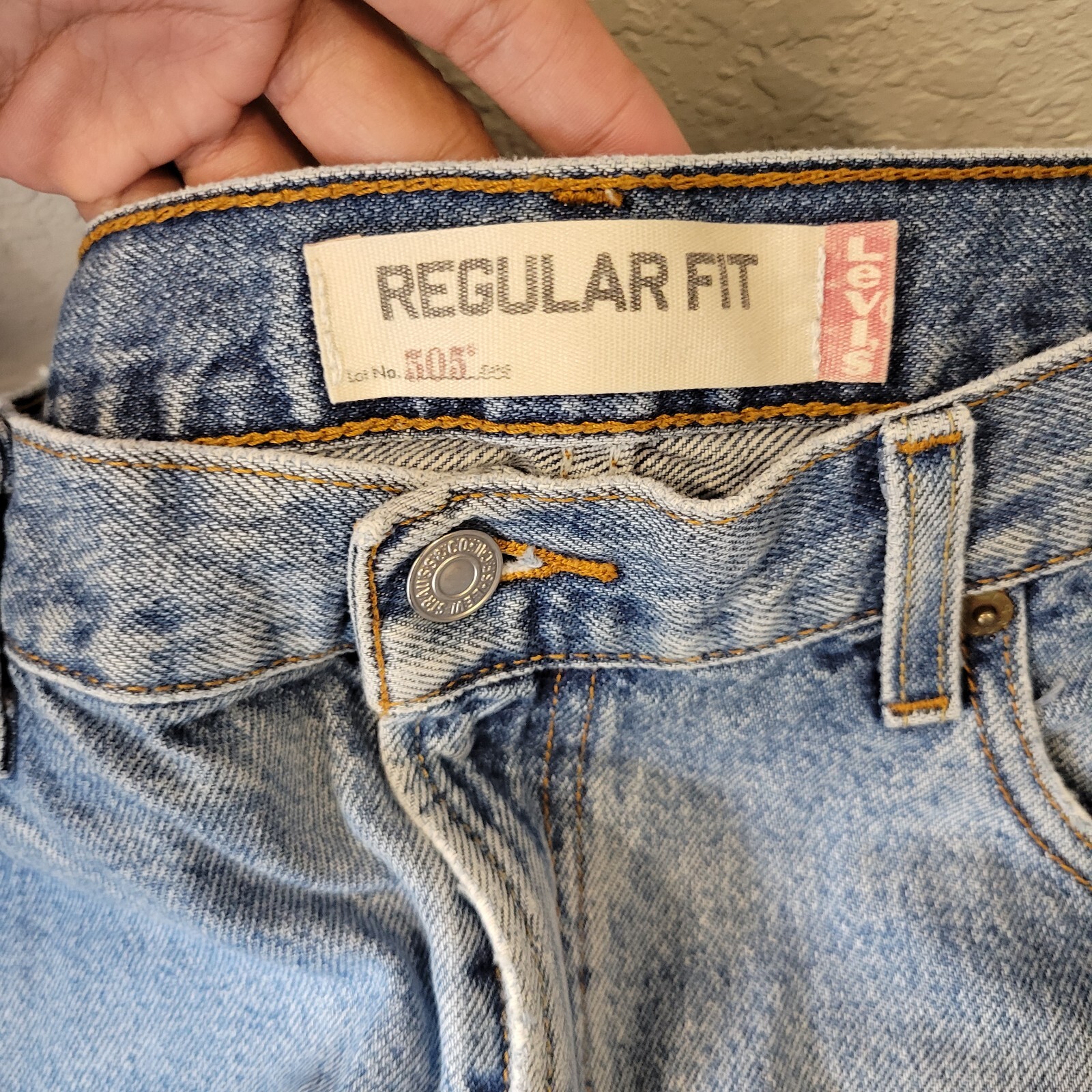 Levi's Men's Classic Flat Front Easy with Stretch Blue Size 36X34