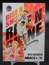 2020-21 NBA Hoops Nico Mannion Rise N Shine RC Patch Golden State Warriors