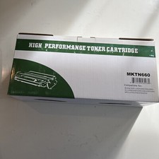 2 Compatible High-Yield Black Toners for TN660 Brother Printer See list 