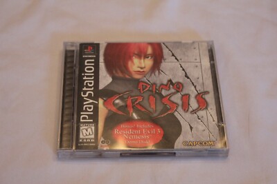 Dino Crisis PS1 Complete CIB w/Demo MINT RESIDENT EVIL 3 NEMESIS DEMO DISC