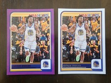2023-24 Panini NBA Hoops Andrew Wiggins Base + Purple Parallel #5