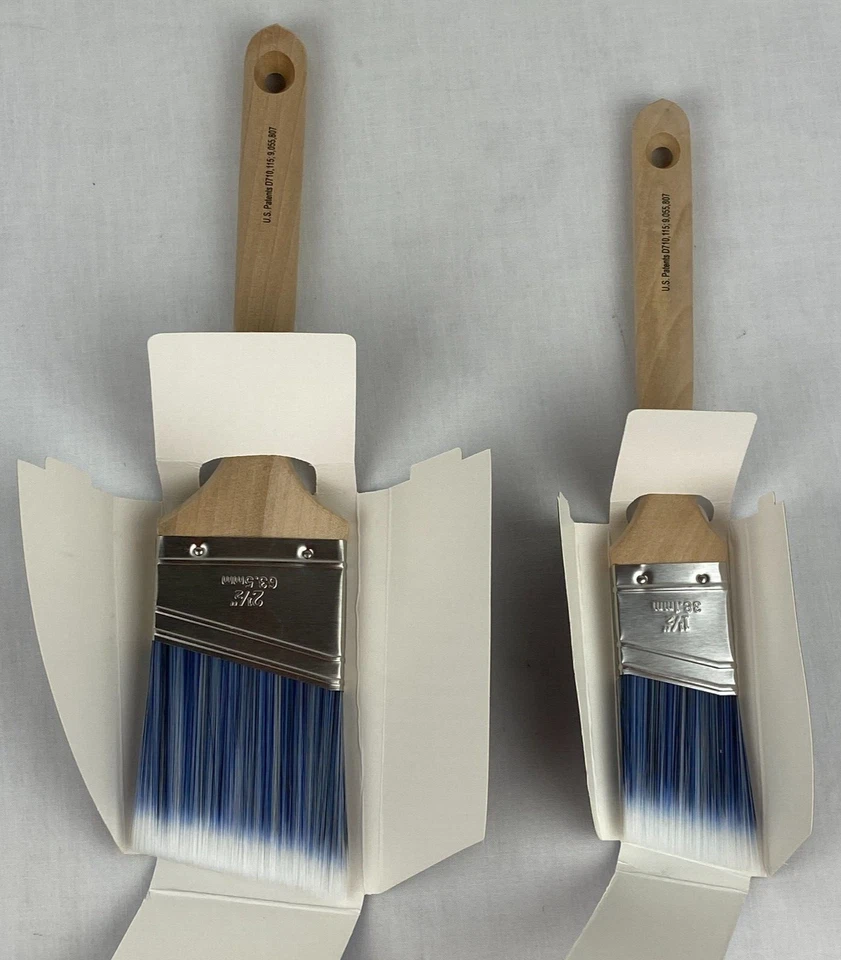 2 Pack Trim Paintbrush Whizz Applicators 21050 The Wedge 1.5" & 2.5" G37 - Image 2 of 4