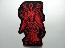 BAPHOMET RED EMBROIDERED PATCH