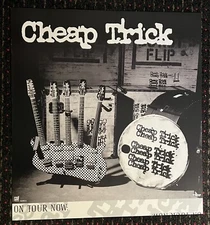 CHEAP TRICK 1997 red ant original 24x26 record store promo poster 2sided 5 NECK