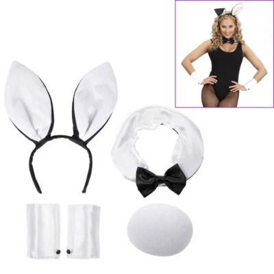 WIDMANN HASEN OHREN SCHWANZ FLIEGE Karneval Ostern Party Haarreif Tier Kostüm Bunny 8564