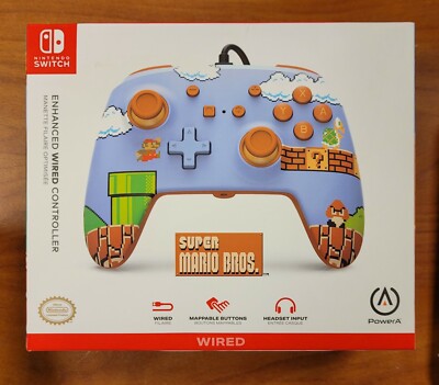 NINTENDO SWITCH SUPER MARIO BROS ENHANCED WIRED - BRAND NEW!