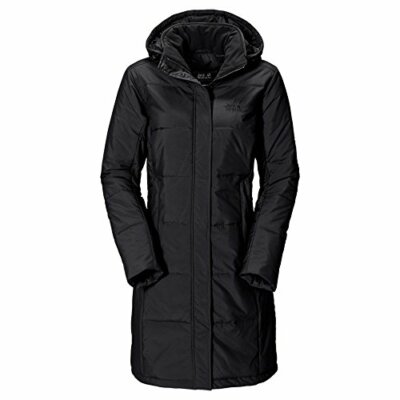 Jack Wolfskin Women's Mantel Iceguard Warm Coat Black Size UK 8-10