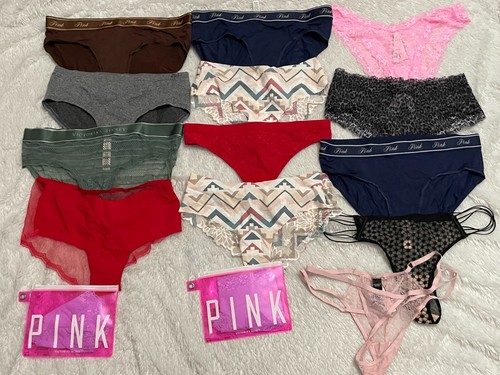 $836 Huge 50 pc M VICTORIA'S SECRET Lot PANTIES Shirt Robe Bra More Lace Thong - Picture 4 of 6