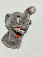 Aurora World Elephant Hand Puppet Gray Plush 10" NWT