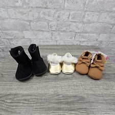 Lot of 3 Infant Girl Shoes Size 2