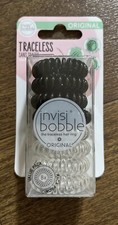 Invisibobble Original HairLoveTech Traceless Hair Rings, 4 Black  4 Clear