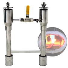 Propane Forge Double Burner Kit with Valve Hose & Regulator - Kiln Raku Pottery