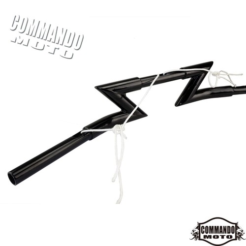Drag Handlebar 1" Z Bar For Harley Sportster XL883 XL1200 Softail Dyna Chopper - Picture 3 of 7