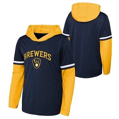 Milwaukee brewers hooded sweatshirt clearance
