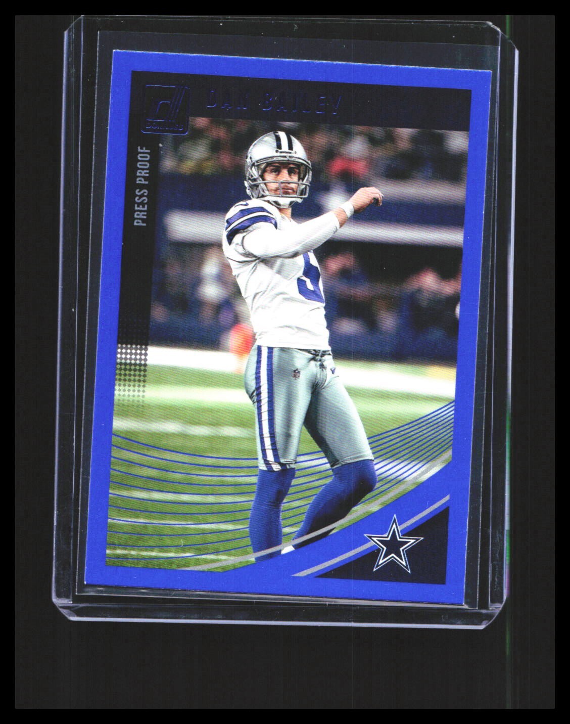 2018 Dan Bailey Panini Donruss Press Proof Blue #81 Dallas Cowboys