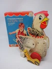 VTG Fisher Price the Cackling Hen Wooden Pull Toy w/ Box