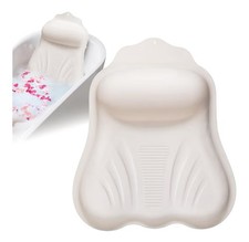 Silicone Bath Pillow for Adults 4D Air-Cushion Bathtub Pillow for Head Neck Back