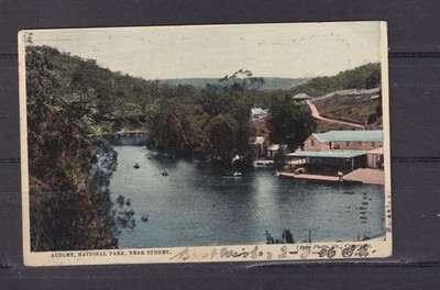 NEW SOUTH WALES, NATIONAL PARK, AUDLEY, 1906 ppc. Randwick duplex tp Melbourne.