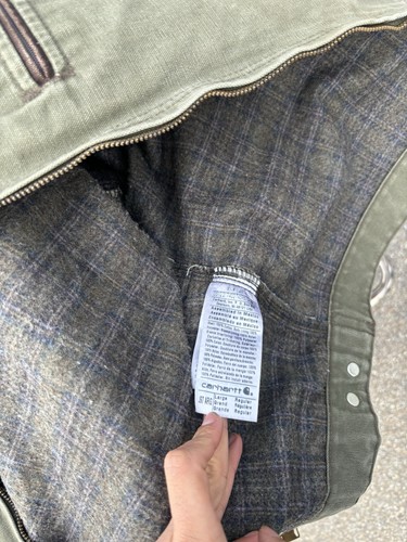 Vintage Carhartt J97 ARG Blanket-Lined Detroit Jacket Army Green Size Large by Carhartt, Size L, $432 - Photo 5