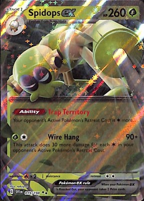 Pokemon Cards Spidops ex 019/198 Scarlet & Violet Double Rare NM