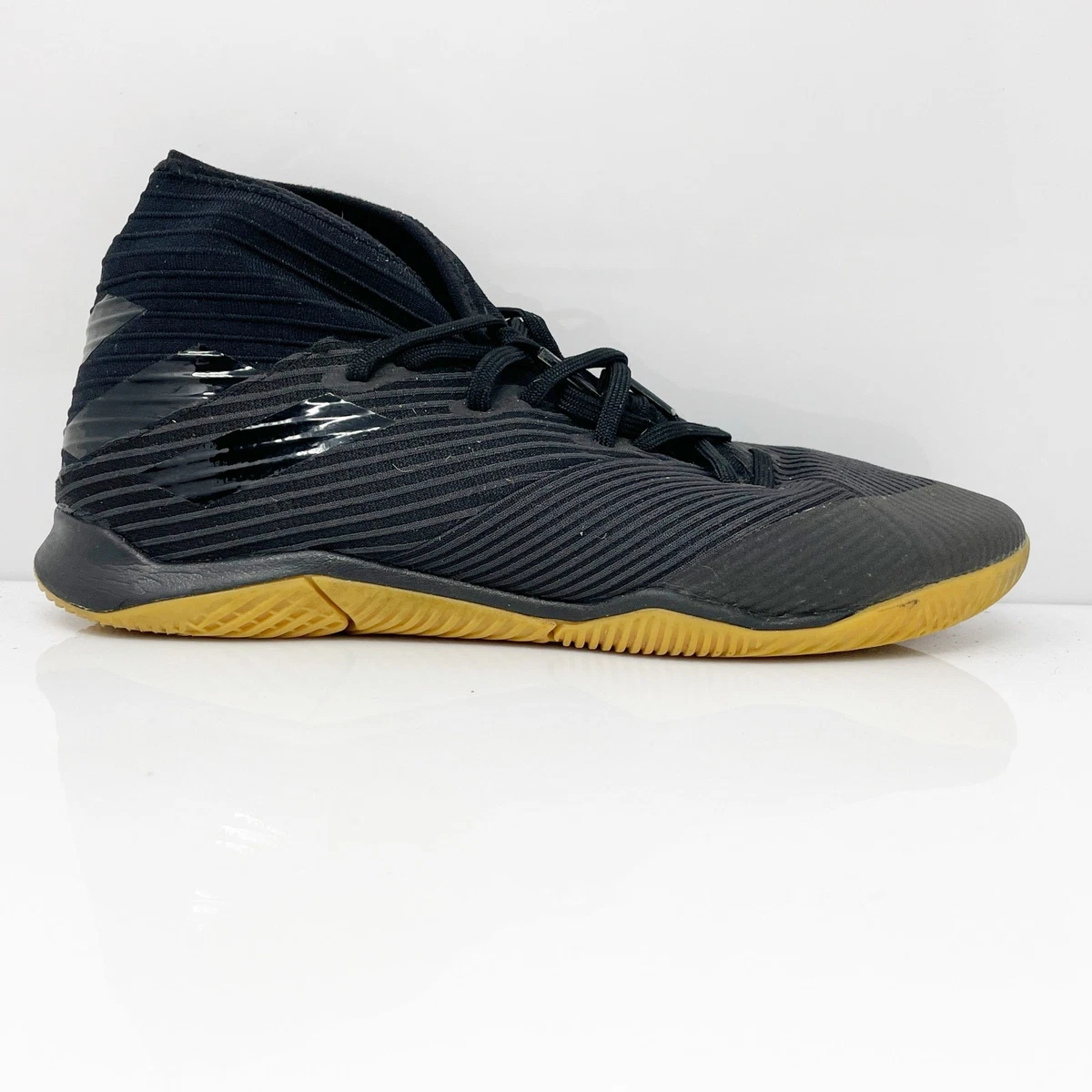 adidas mens black gold Nemeziz 19.3 TF Turf soccer shoes 13 M NWOB NWT adidas Nemeziz Tango 19.3 TF Laceless Dark Motion - Core  main image 4