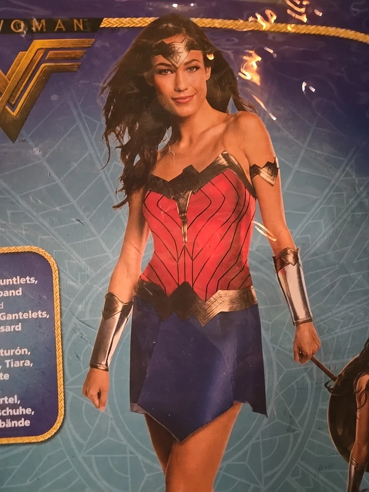 Disfraz de Halloween Mujer Maravilla Adulto Talla Pequeña 6-10 Licencia Oficial Completo  Foto 2 de 4