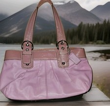 Handbag Designer Y2K Coach Soho Purple 13732 Excellent Condition