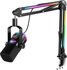 Gaming Mircrophone Kit, XLR/USB Dynamic PC Mic w/ Boom, Tap to Mute, Mix Control