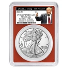 2023-W $1 1-oz Proof American Silver Eagle PCGS PR70DCAM FDOI Trump 45th