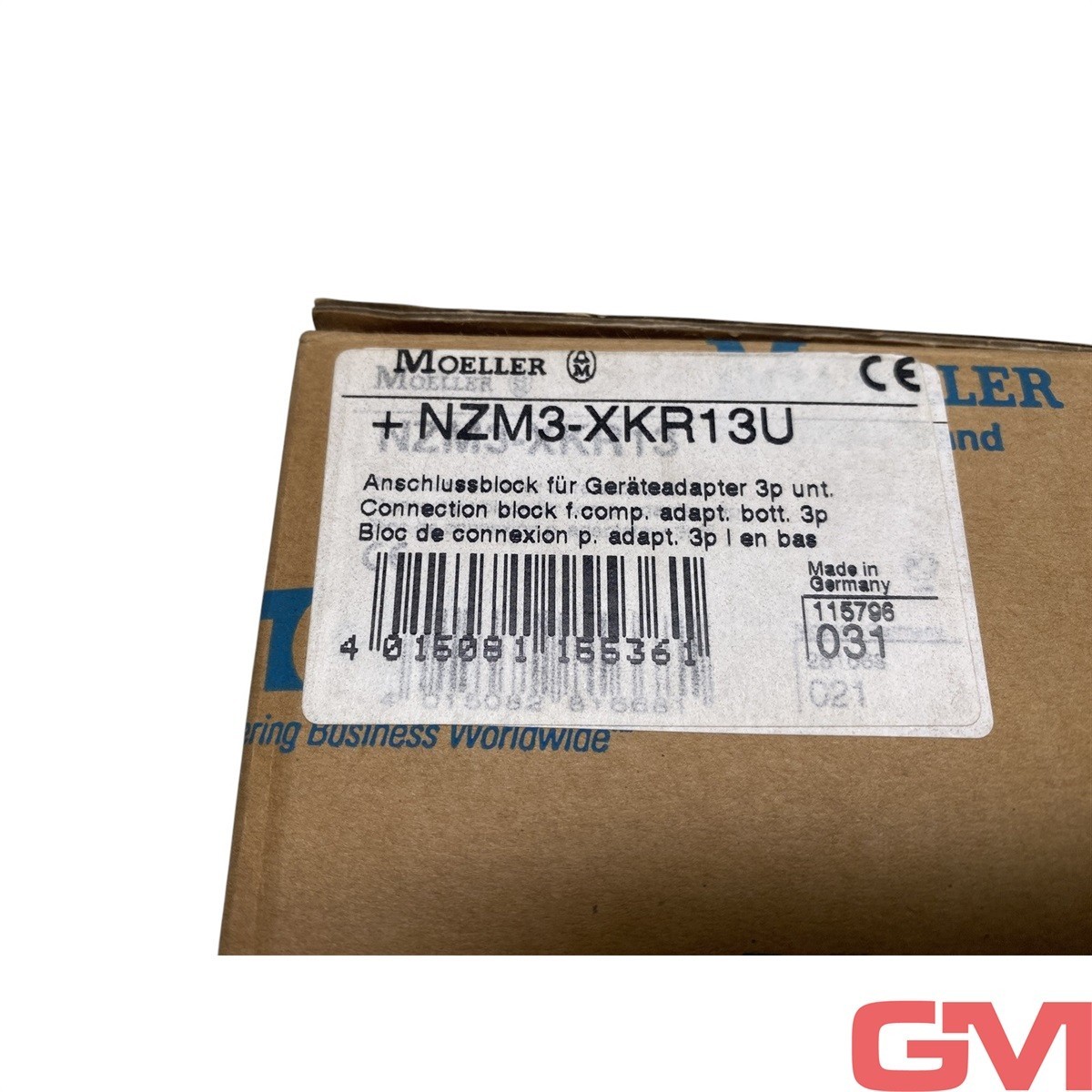 Moeller Terminal for Device Adapter+NZM3-XKR13U Connection Block 3p 115796