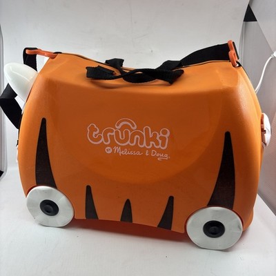 Trunki By Melissa & Doug Tiger Suitcase Luggage Rolling Kids Ride On