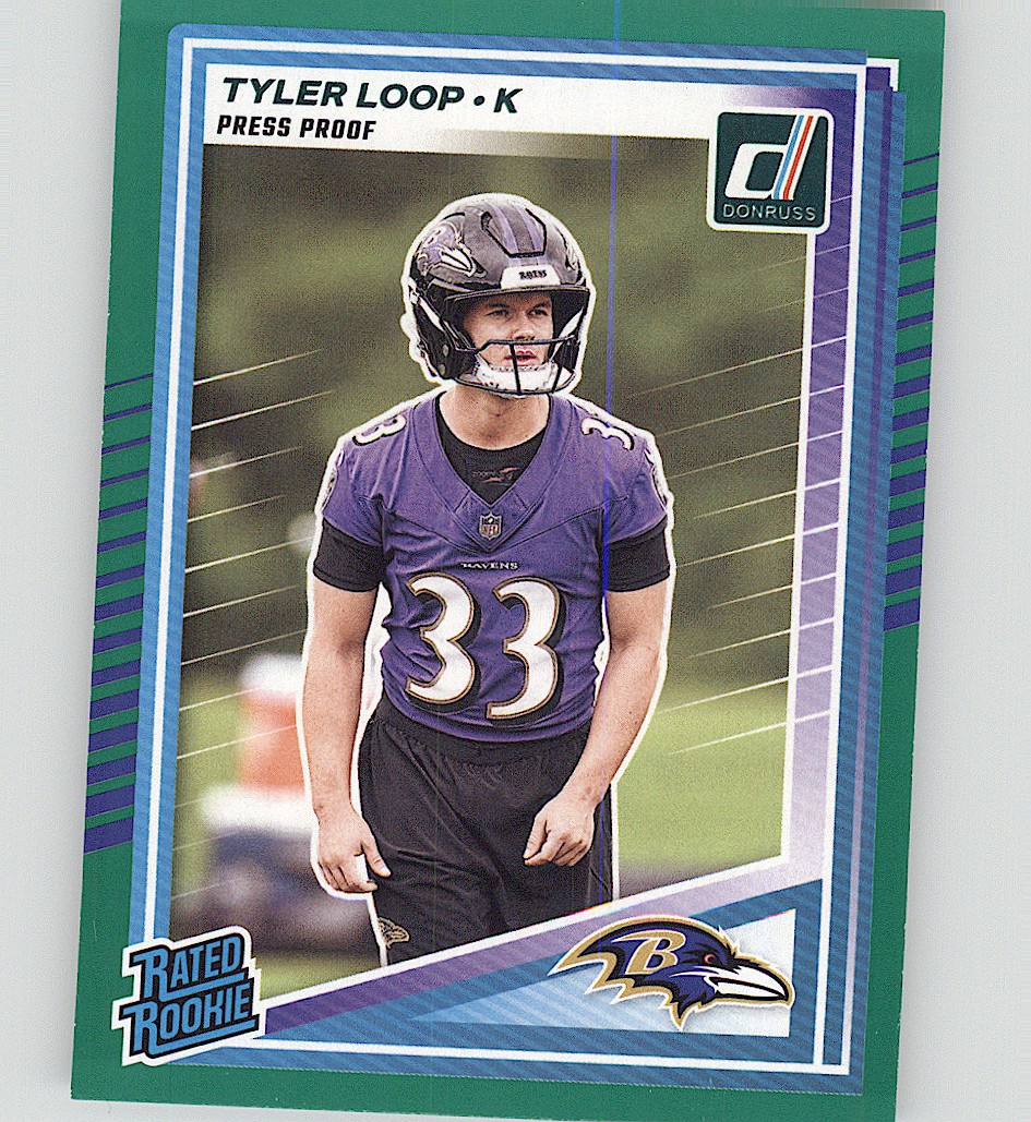 2025 Donruss #382 Tyler Loop Press Proofs Green