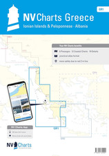 Carte NAUTICHE MEDITERRANEO. Kit GR 1. NV Atlas Greece - Montenegro to Cape Malé