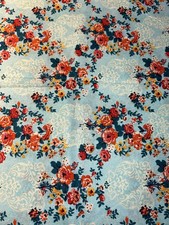 3.5 Yards Keepsake Calico Blue Floral Cotton Quilting Fabric Joann