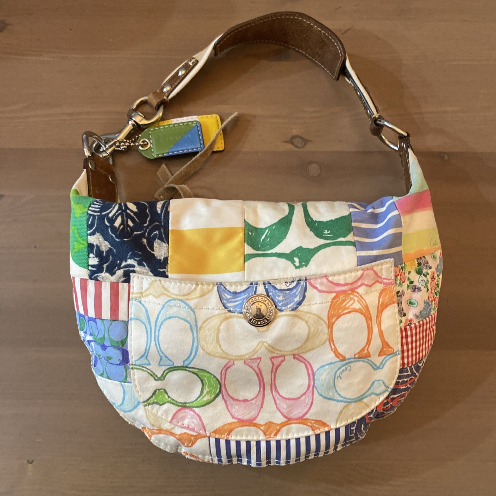 Y2K Coach Hampton Patchwork Multicolor Patchwork … - image 1