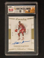 2019-20 Flawless Legendary Scripts GOLD Hakeem Olajuwon Auto 06/10 HGA9.5/10 GEM