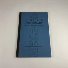 Vintage PITMAN Students Shorthand Dictionary And Phrase Book