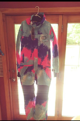 Airblaster freedom suit large neon limited edition sold out mens