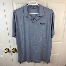 New NWOT Peter Millar Summer Comfort Striped Short Sleeve Polo Shirt 2XL XXL