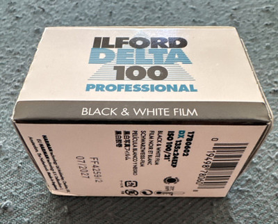 Ilford Delta 100 Professional 135-24 exp. Black and White 35mm Film exp 07/2027