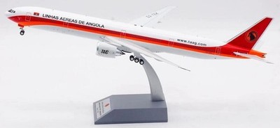 航空機・ヘリコプター TAAG Angola Airlines B777-200 1/400 TAAG Angola Airlines 777-3M2/ER D2-TEK With Stand 1:200
