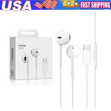 USB-C Headphones for iPhone 15 16 Samsung - Wired Earbuds with Mic  Volume