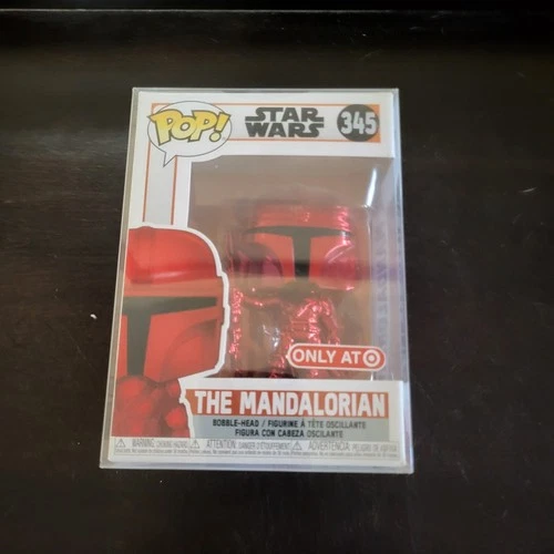 Funko Pop! Vinyl: Star Wars - The Mandalorian 345 (Chrome Red Target Exclusive)